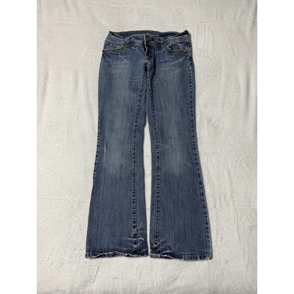 American Eagle Jeans Women's 6 Blue Artist Flare Denim Medium Wash‎ 28x30